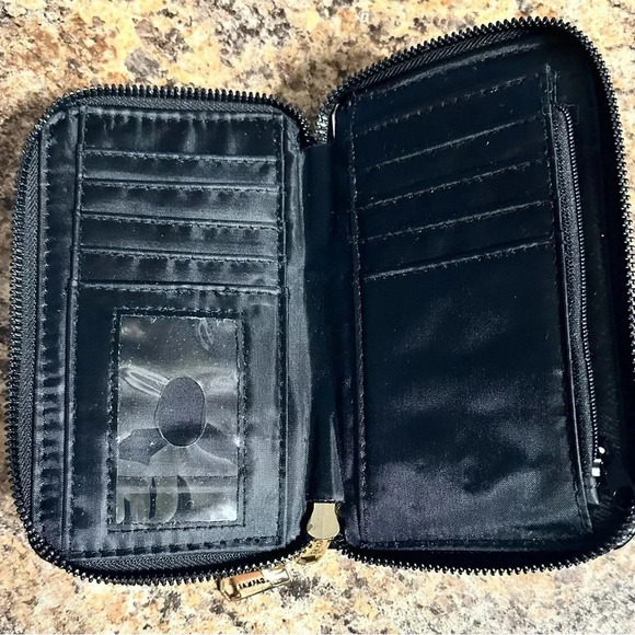 Rampage black zip around wallet 8 credit card slots 1 id holder - Picture 6 of 9